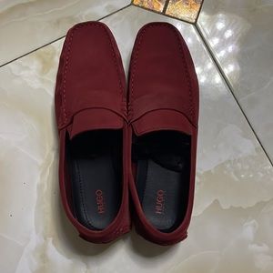 Used Hugo Boss suede mens shoes